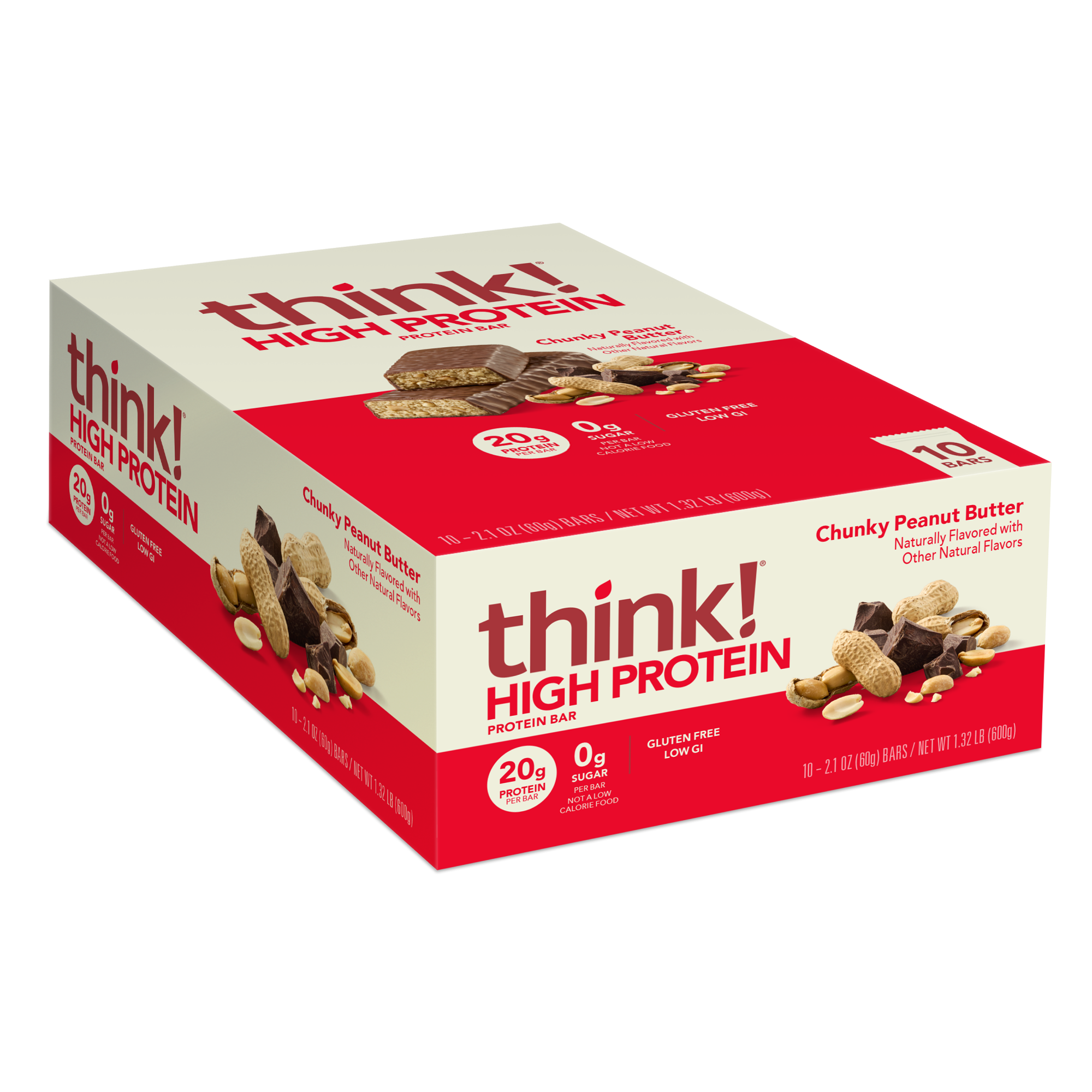 High Protein Bar, Chunky Peanut Butter
