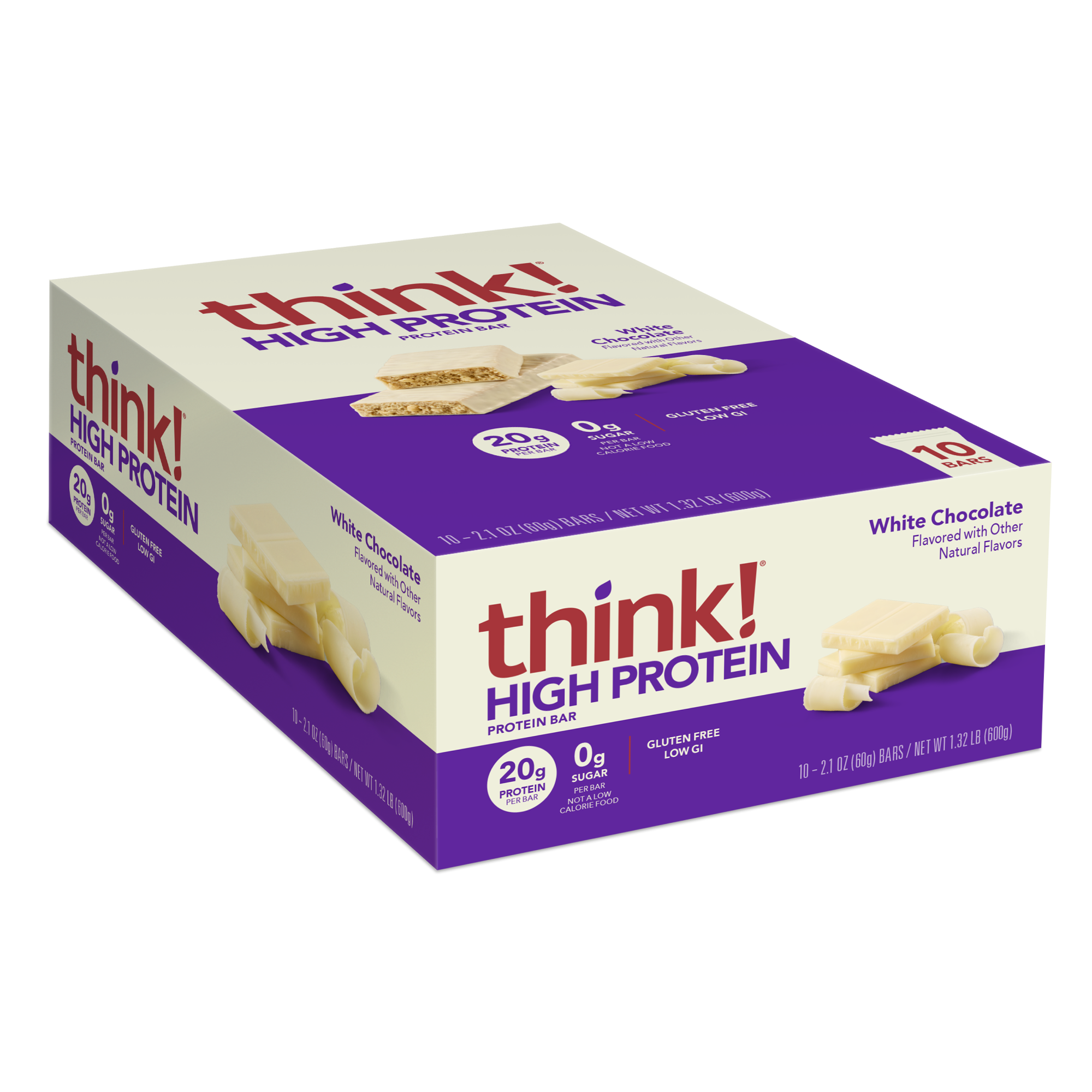 High Protein Bar, White Chocolate