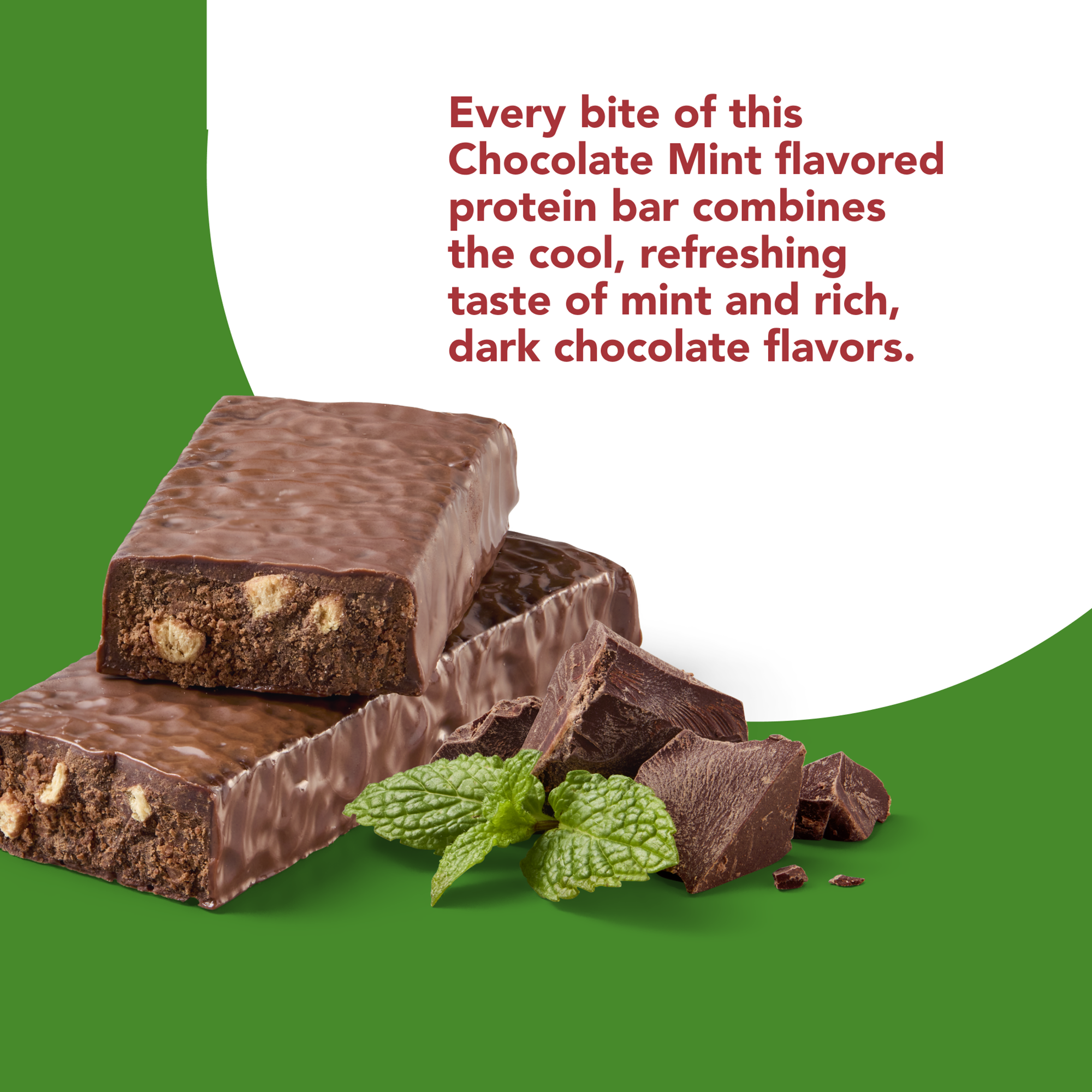 Plant-Based High Protein Bar, Chocolate Mint