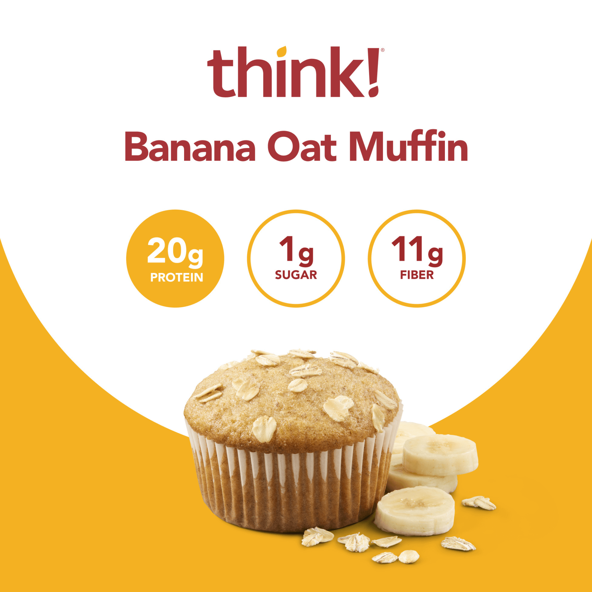 High Protein Bar, Banana Oat Muffin