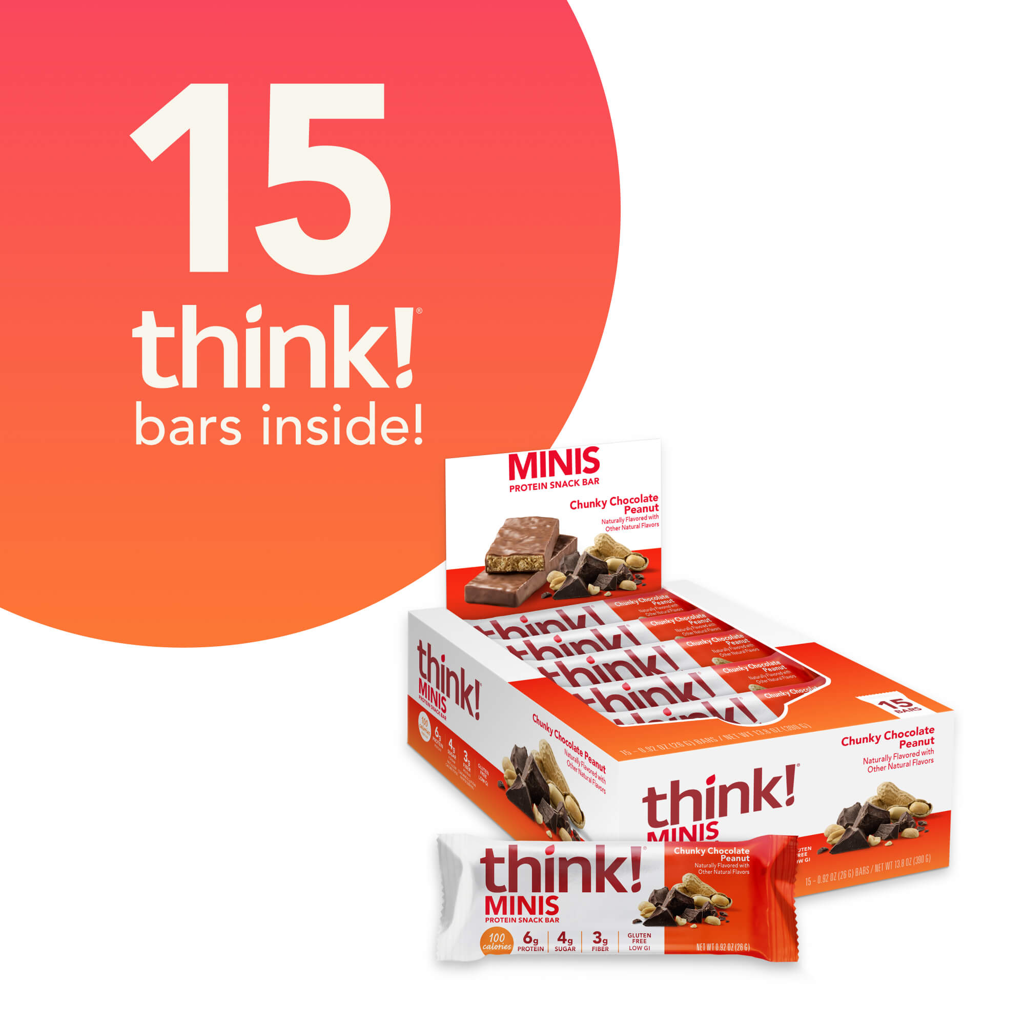 MINIS Protein Snack Bar, Chunky Chocolate Peanut